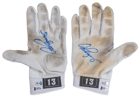 2010 Alex Rodriguez Game Used & Signed Nike Batting Gloves Used For Career Home Run #590 - Grand Slam #20 (MLB Authenticated & Beckett)